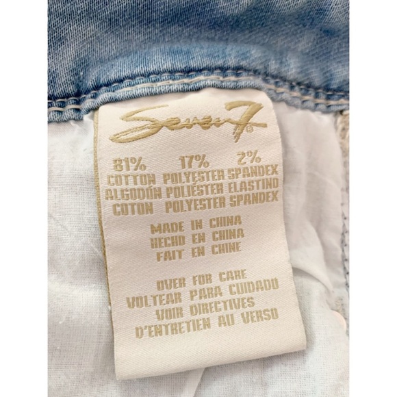 Seven7 Light Wash Mid Rise Skinny Jeans – Size 12 | Classic Stretch Denim - Picture 7 of 8